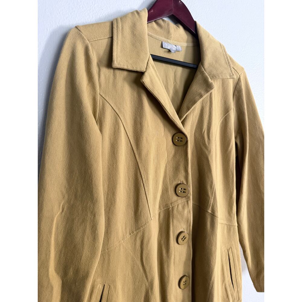 HABITAT Clothes to Live In mustard yellow cotton thick stretch cardigan jacket - Picture 3 of 8